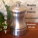 Moulin à poivre Peugeot 10cm en inox "Bistro Chef"