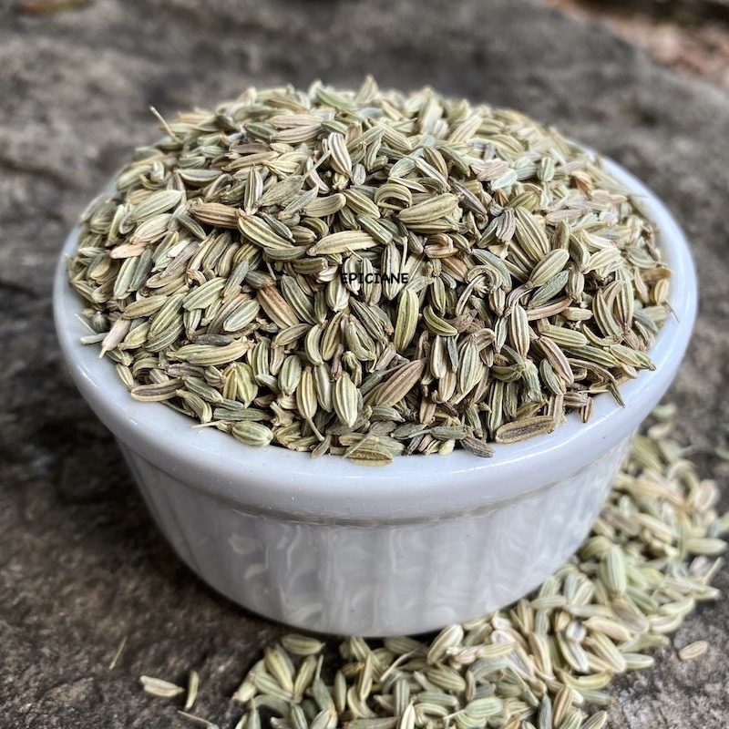 Graines de fenouil, les herbes, et des épices, produits de mon